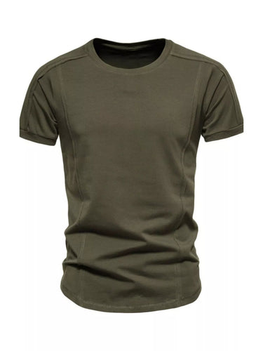 Men's Plus Size Round Neck Tactical Style T-Shirt