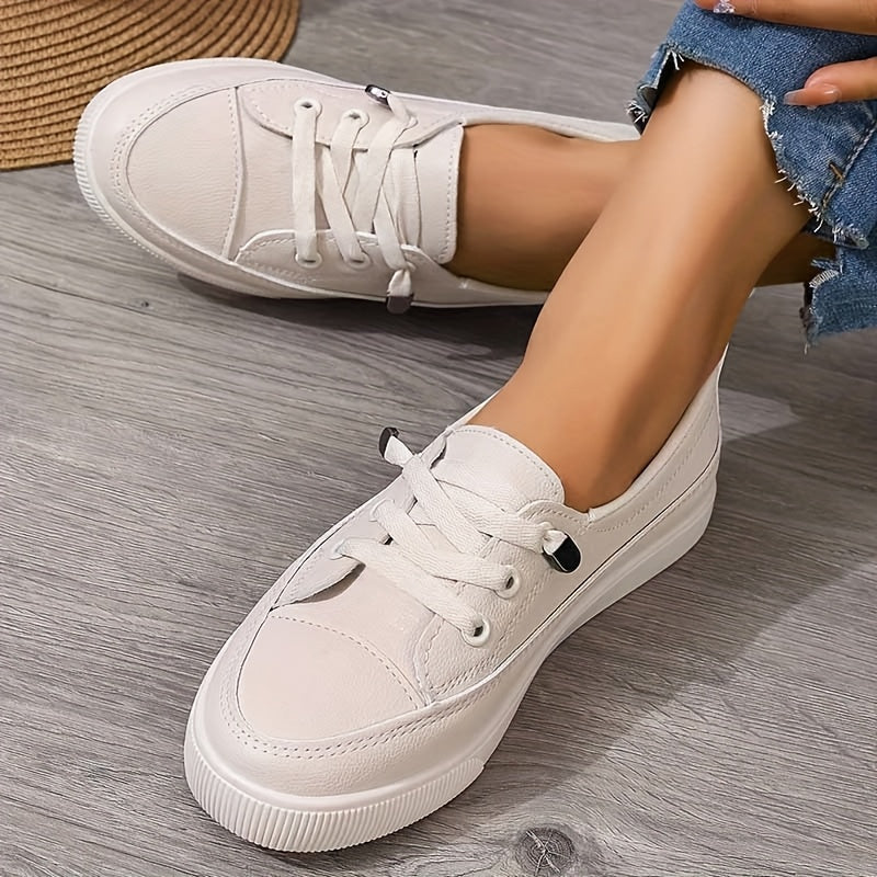 Damen Schnürung Orthopädische Flache Schuhe