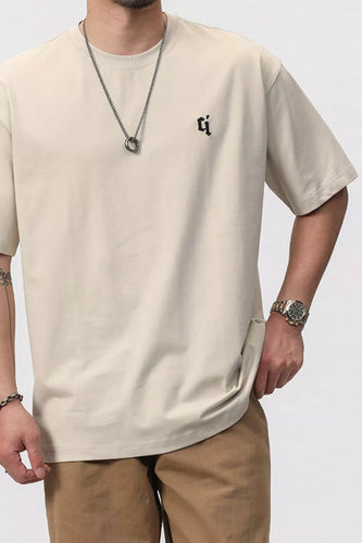 T-shirt homme grande taille coupe décontractée à col rond
