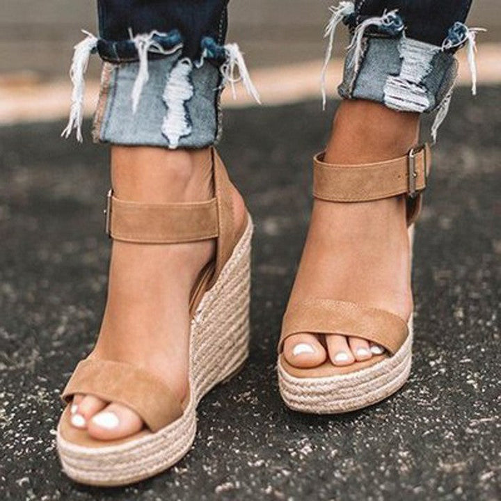 Orthopädische Keilabsatz-Sandalen Komfort trifft auf Eleganz