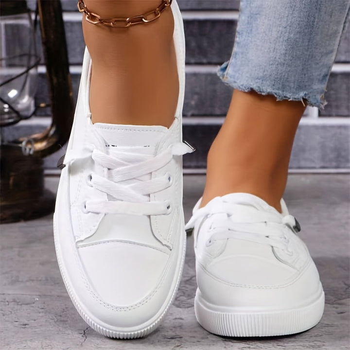 Damen Schnürung Orthopädische Flache Schuhe