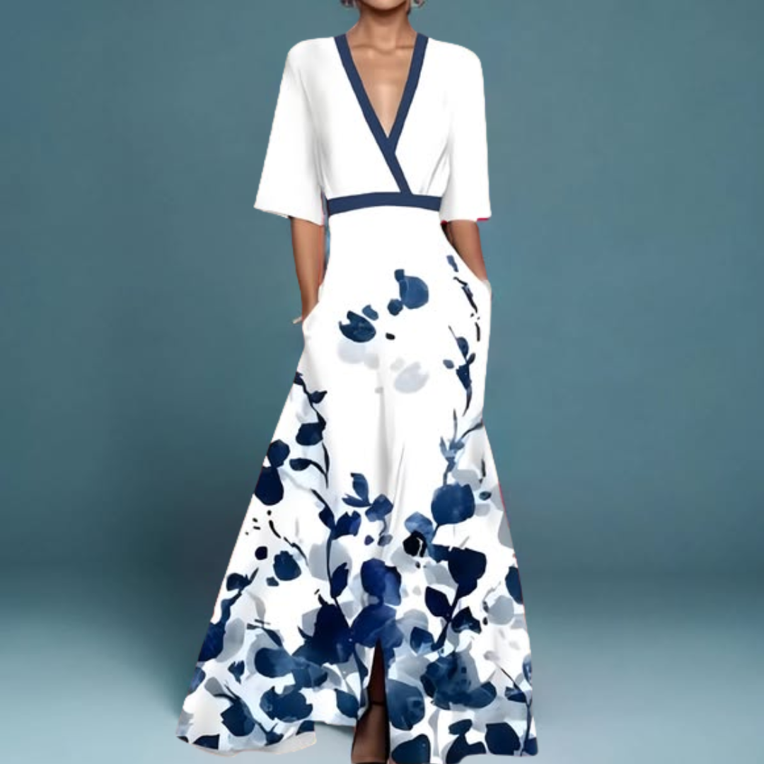 Elegantes Blumenkleid