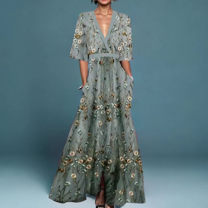 Elegantes Blumenkleid