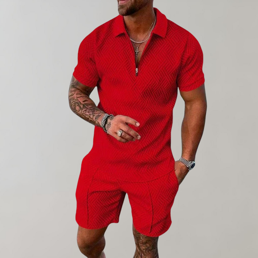 Polo- und Shorts-Set für Herren