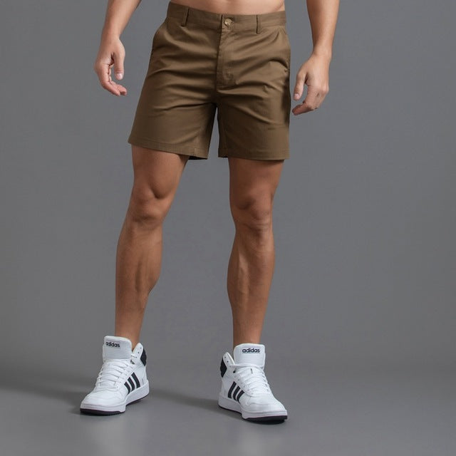 Klassische Chino-Shorts Aus Baumwolle für Herren