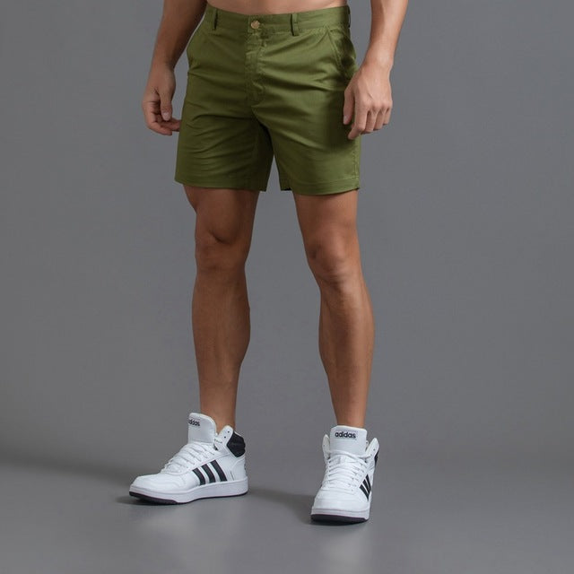 Klassische Chino-Shorts Aus Baumwolle für Herren