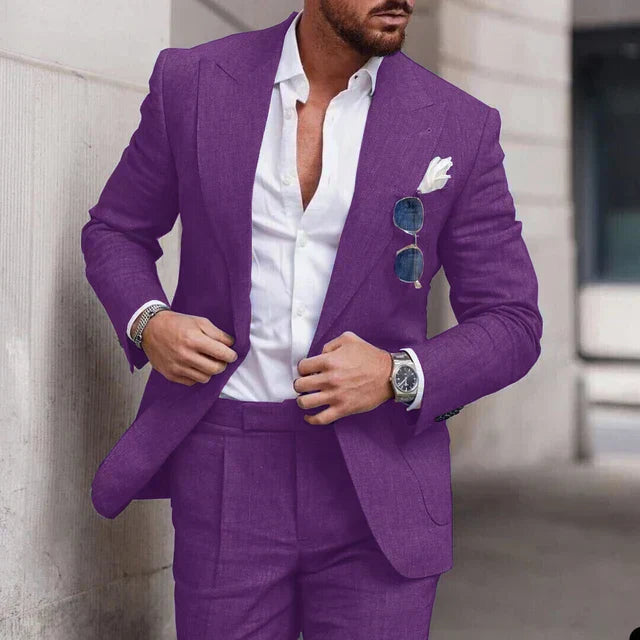 Einfacher Business Blazer und Hose Satz für Herren