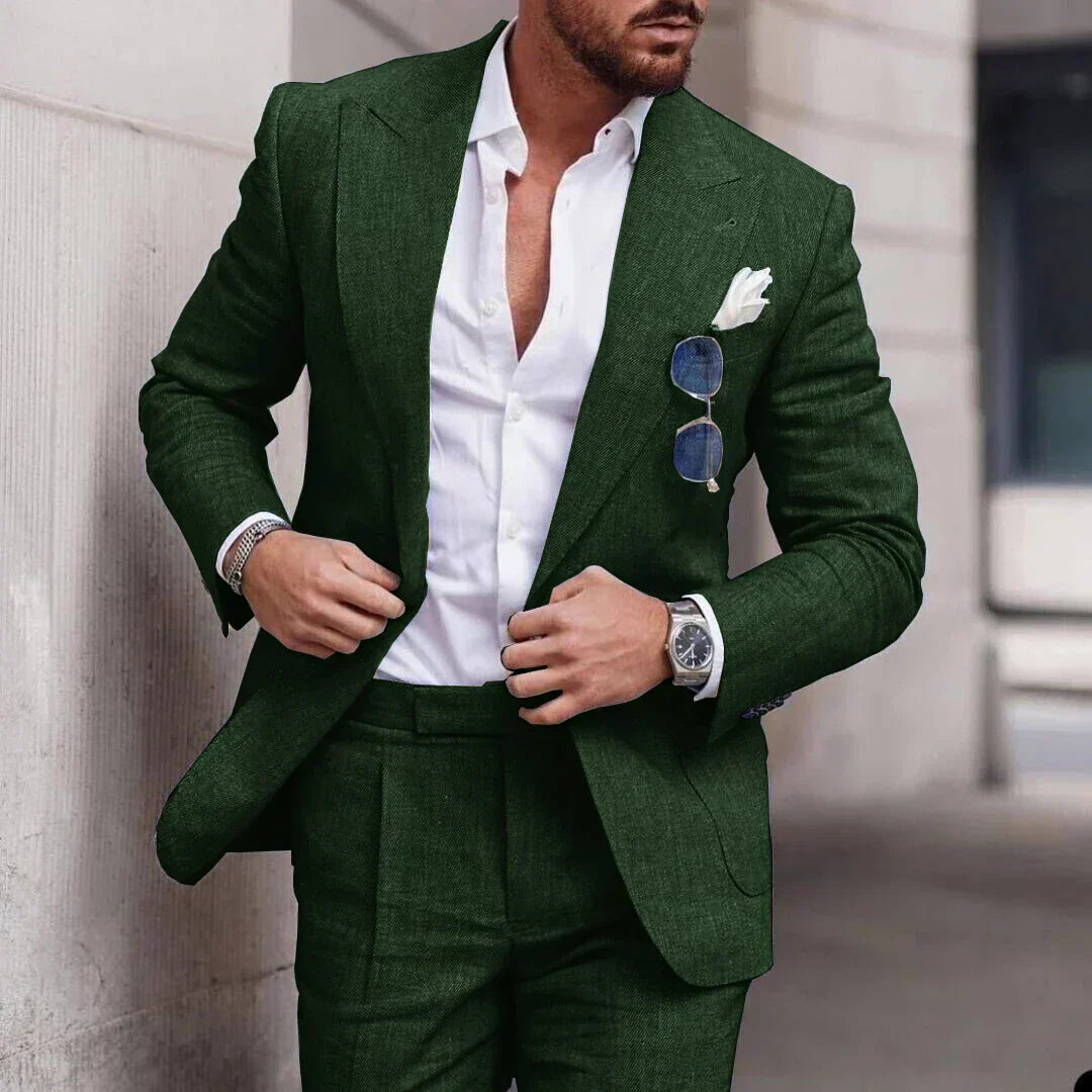 Einfacher Business Blazer und Hose Satz für Herren
