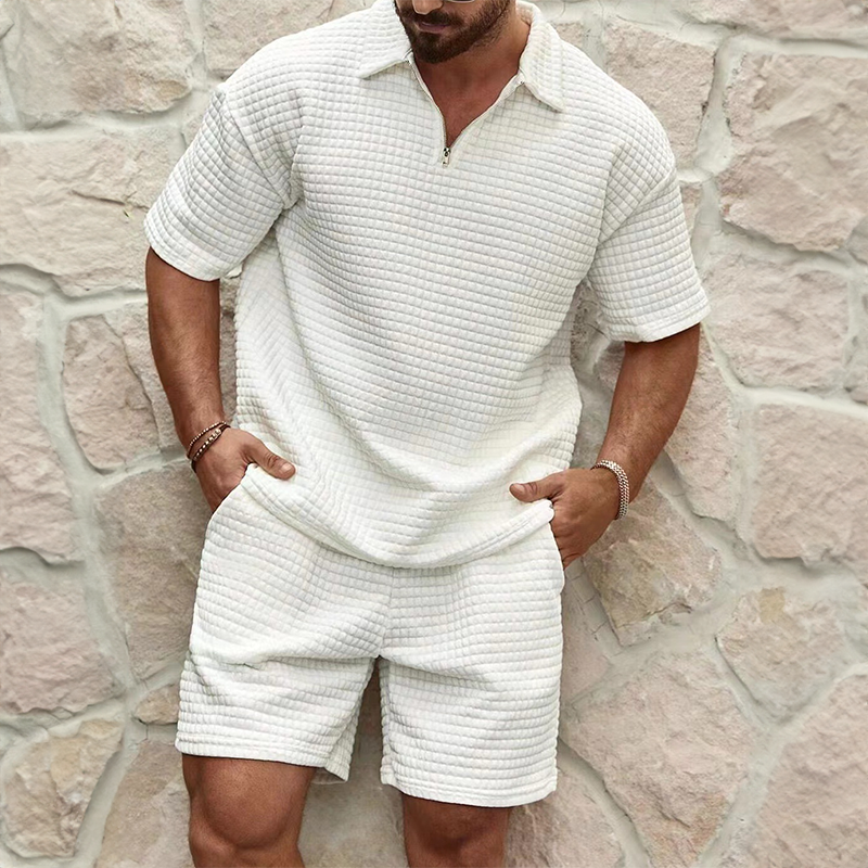 Luxuriöses Sommer Satz für Herren Polo und Shorts