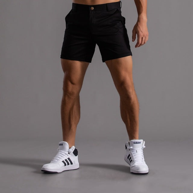 Klassische Chino-Shorts Aus Baumwolle für Herren