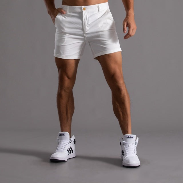 Klassische Chino-Shorts Aus Baumwolle für Herren