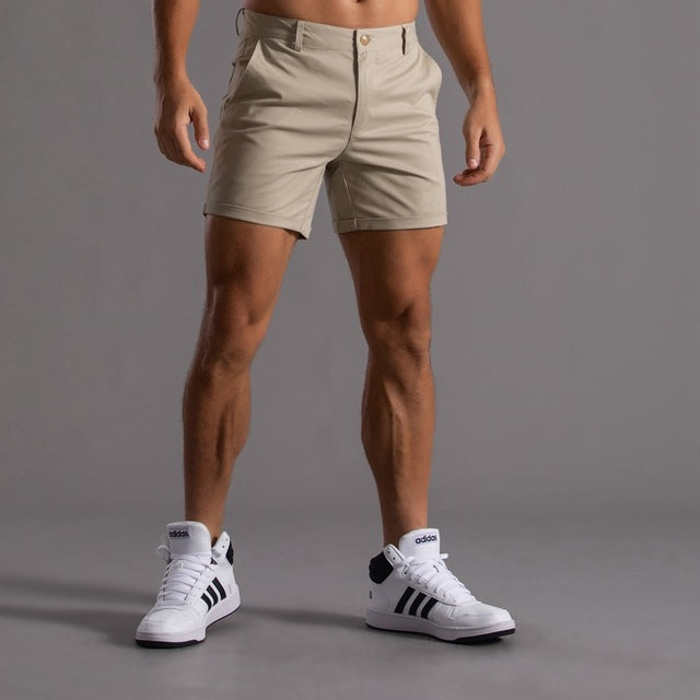 Klassische Chino-Shorts Aus Baumwolle für Herren