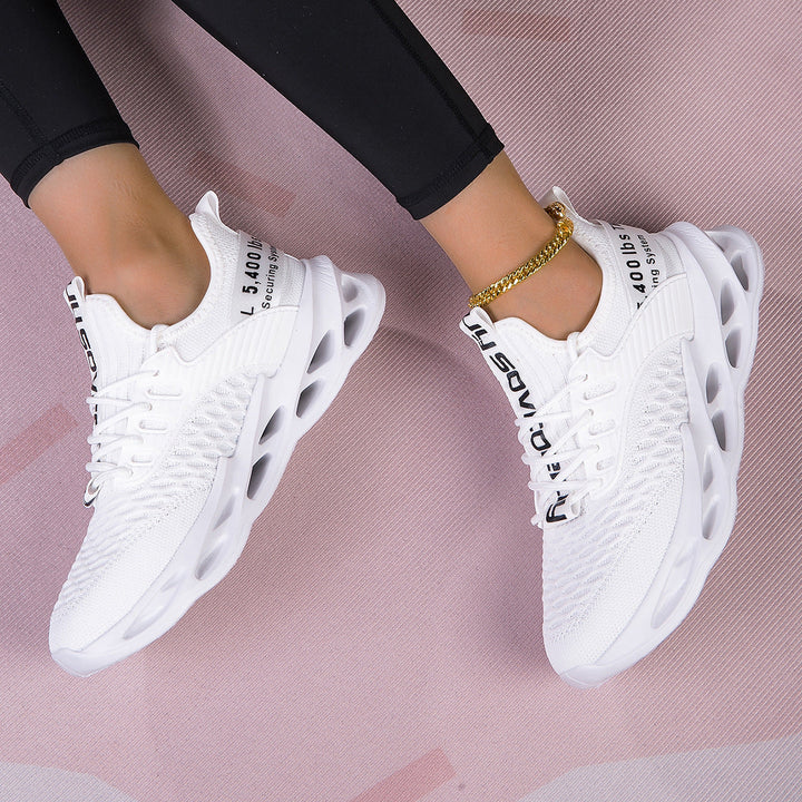 Damen Atmungsaktive Laufschuhe mit elastischem Obermaterial und griffiger Sohle