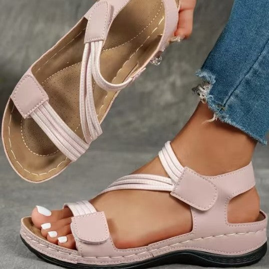 Damen orthopädische Sommer-Sandalen mit verstellbarem Riemendesign und komfortablem Fußbett