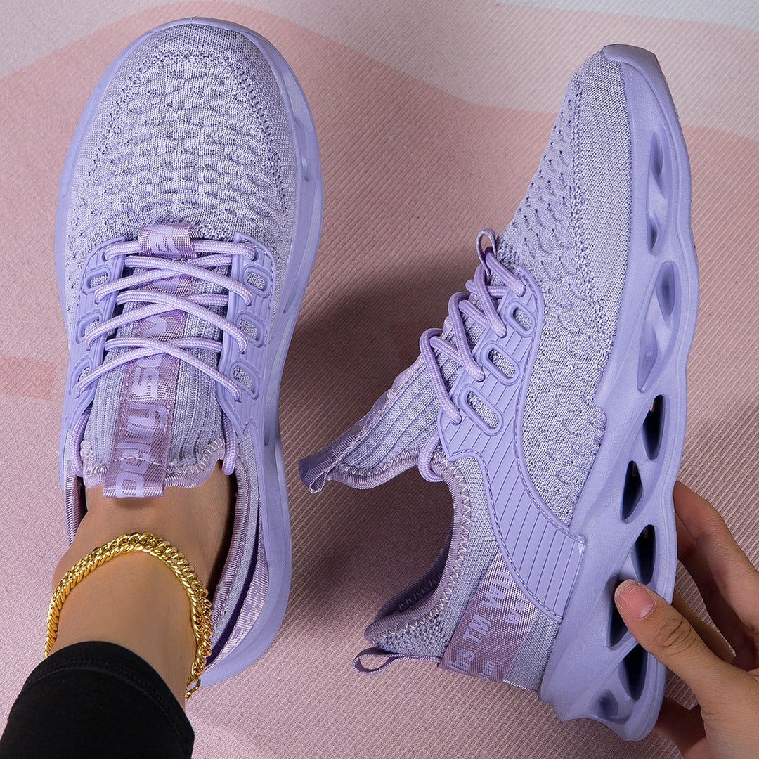 Damen Atmungsaktive Laufschuhe mit elastischem Obermaterial und griffiger Sohle