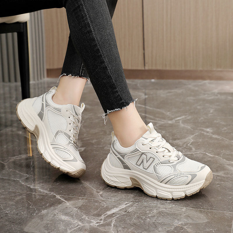 Damen Sportliche Laufschuhe mit atmungsaktivem Mesh-Obermaterial und dämpfender Sohle