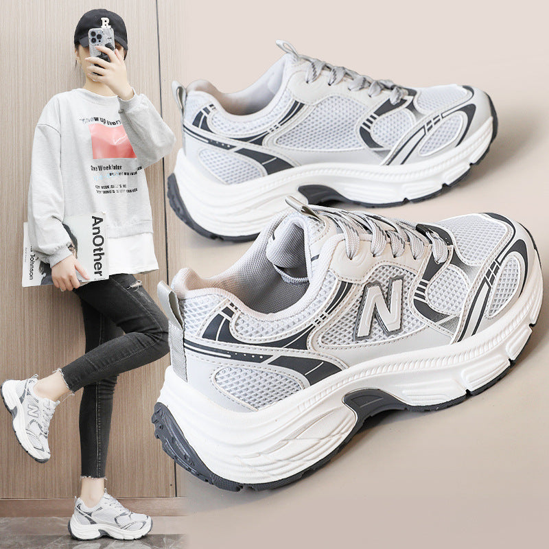 Damen Sportliche Laufschuhe mit atmungsaktivem Mesh-Obermaterial und dämpfender Sohle