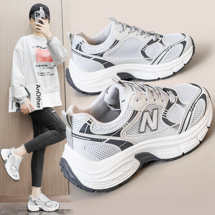 Damen Sportliche Laufschuhe mit atmungsaktivem Mesh-Obermaterial und dämpfender Sohle