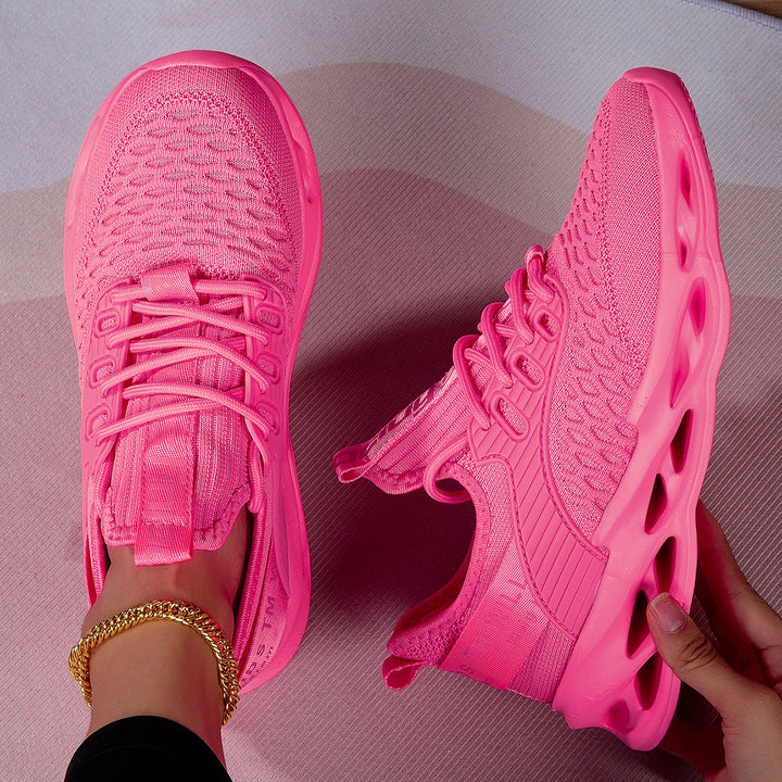 Damen Atmungsaktive Laufschuhe mit elastischem Obermaterial und griffiger Sohle