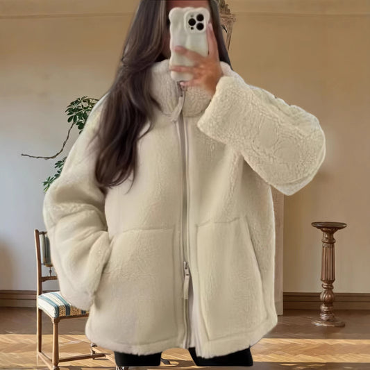 Damen gemütliche Fleecejacke Merchesia