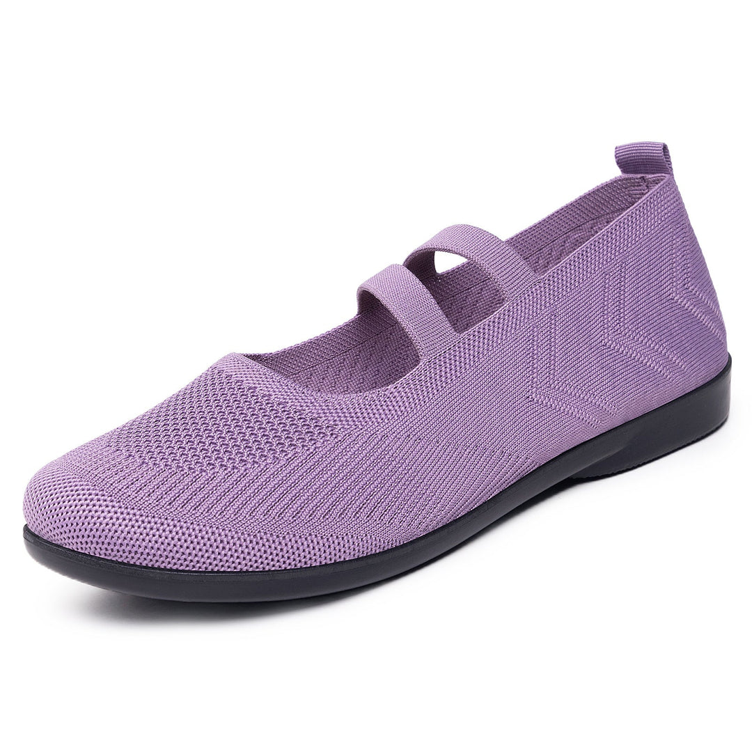 Damen Flexible und atmungsaktive Ballerinas mit Faltmechanismus