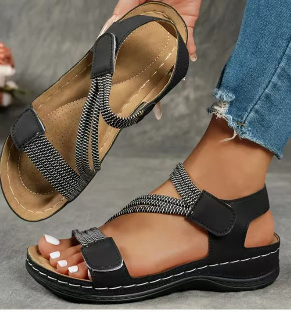 Damen orthopädische Sommer-Sandalen mit verstellbarem Riemendesign und komfortablem Fußbett
