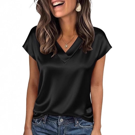 Damen Satinbluse