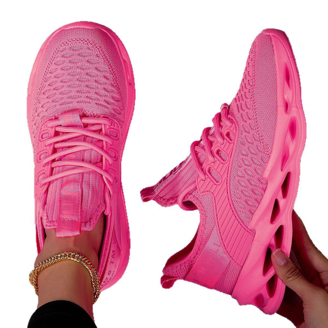 Damen Atmungsaktive Laufschuhe mit elastischem Obermaterial und griffiger Sohle