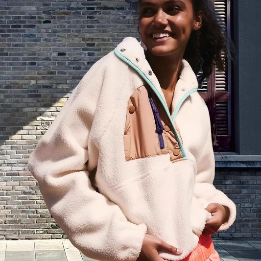 Damen Fleecejacke mit modernem Farbverlauf Merchesia