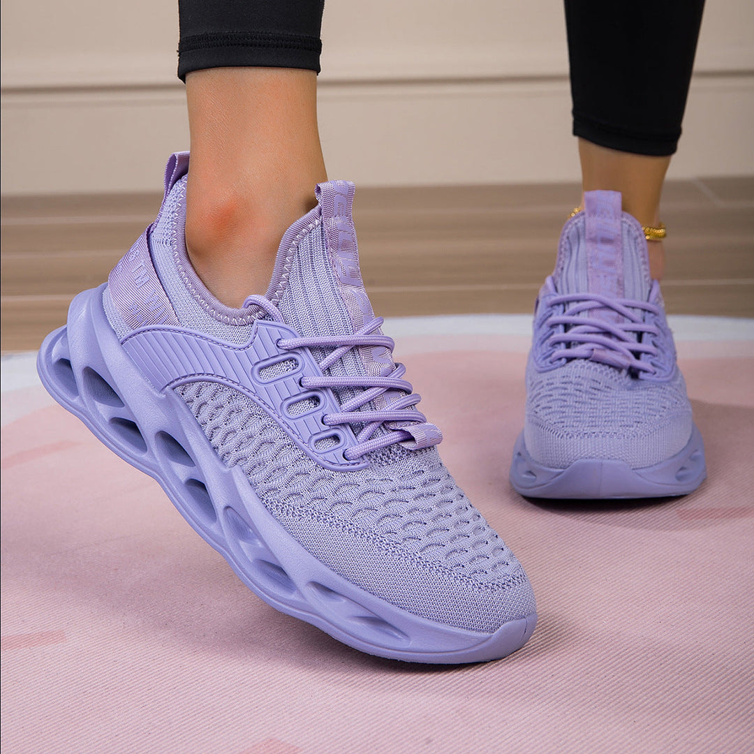 Damen Atmungsaktive Laufschuhe mit elastischem Obermaterial und griffiger Sohle