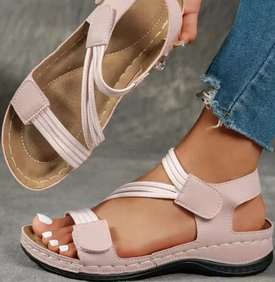 Damen orthopädische Sommer-Sandalen mit verstellbarem Riemendesign und komfortablem Fußbett