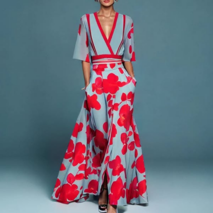 Elegantes Blumenkleid