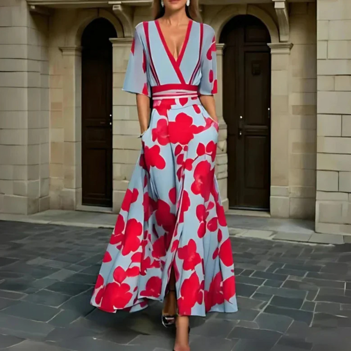 Elegantes Blumenkleid