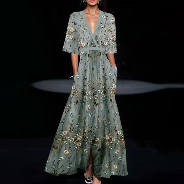 Elegantes Blumenkleid