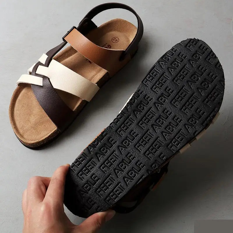 Orthopädische Premium Ledersandalen