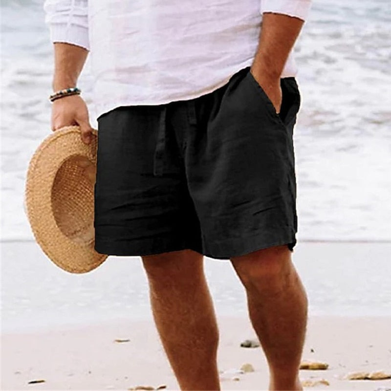 Leinen Luxus Shorts für Männer