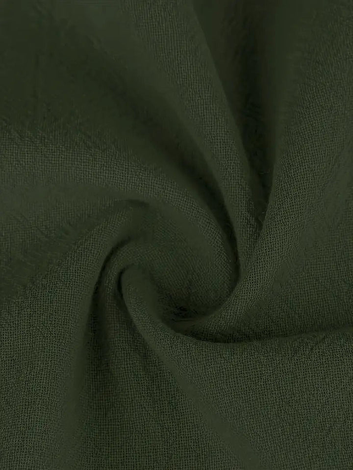 Raffinierte Leinen Sommerkleid mit Praktischen Taschen
