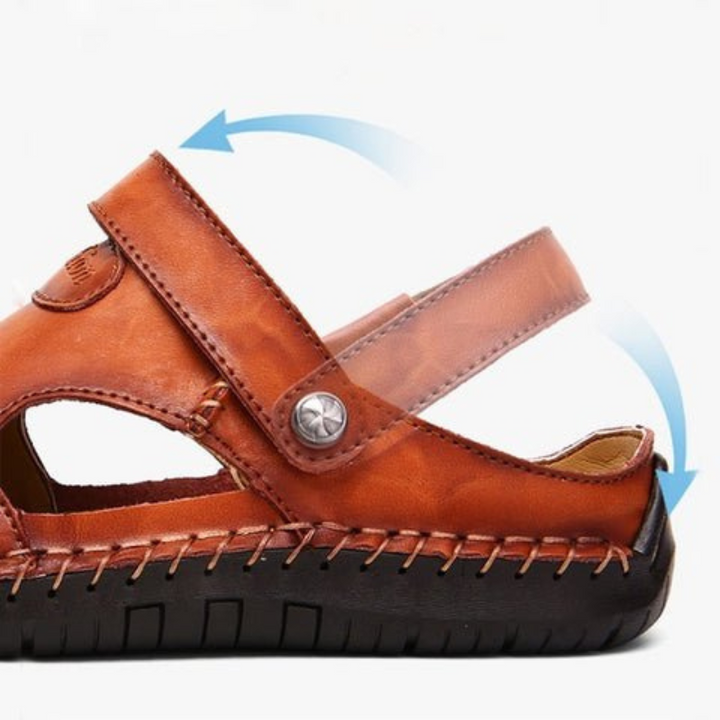 Herren Barfuss Sandalen Schwarz