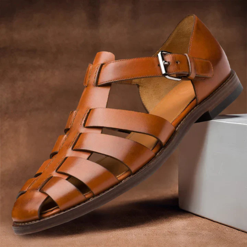 Herren Bequem Sandalen Schwarz