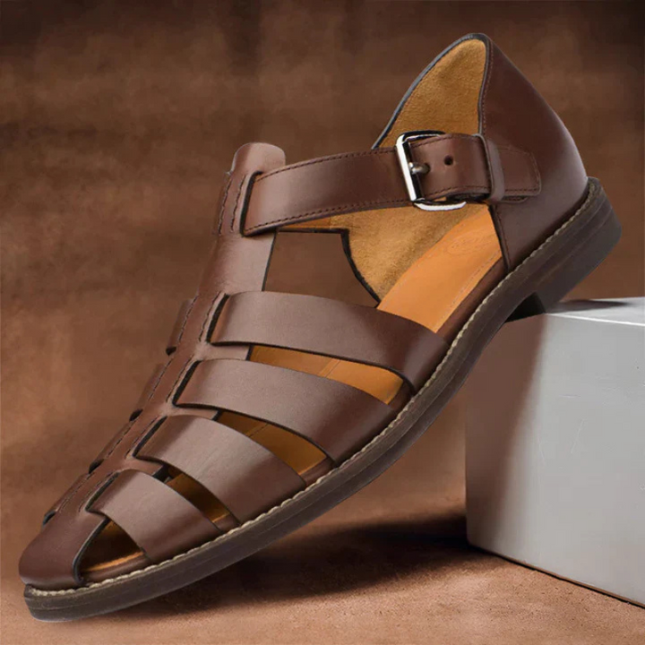 Herren Bequem Sandalen Schwarz