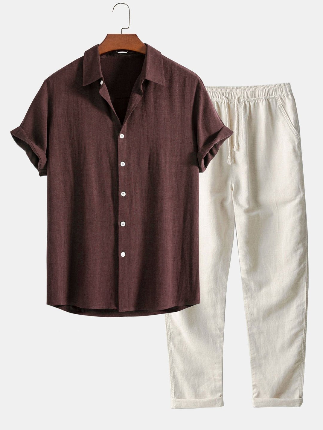 Herren Sommer Satz mit Shirt und Shorts Leicht, Atmungsaktiv & Stilvoll