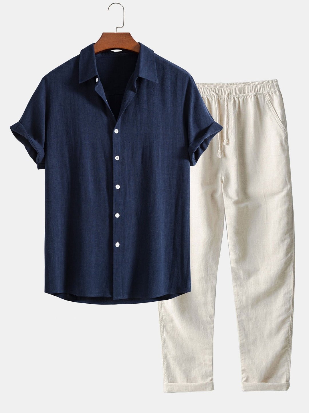Herren Sommer Satz mit Shirt und Shorts Leicht, Atmungsaktiv & Stilvoll