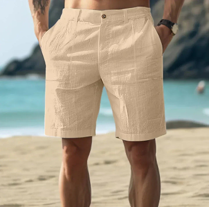Herren Leinen Shorts für Entspannte Sommertage Atmungsaktiv, Bequem & Stilvoll