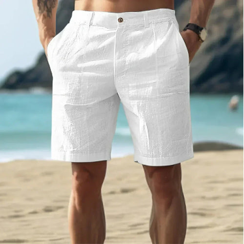 Herren Leinen Shorts für Entspannte Sommertage Atmungsaktiv, Bequem & Stilvoll