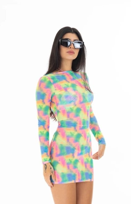 Cotton Candy Neon Strandjurkje - Multifunctionele Cover-Up